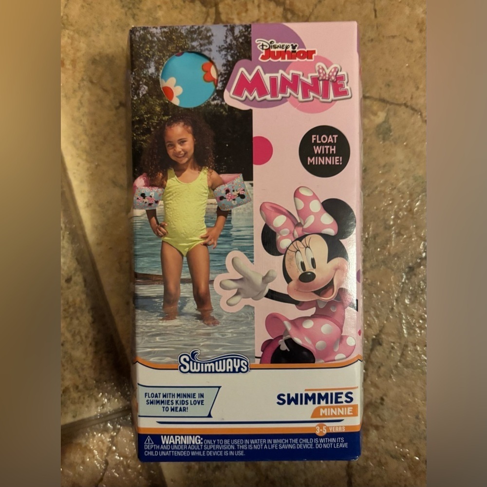 NWT *Bundle* Toddlers one piece swimsuit and Swimmies float arm bands sz 5T - Picture 6 of 9